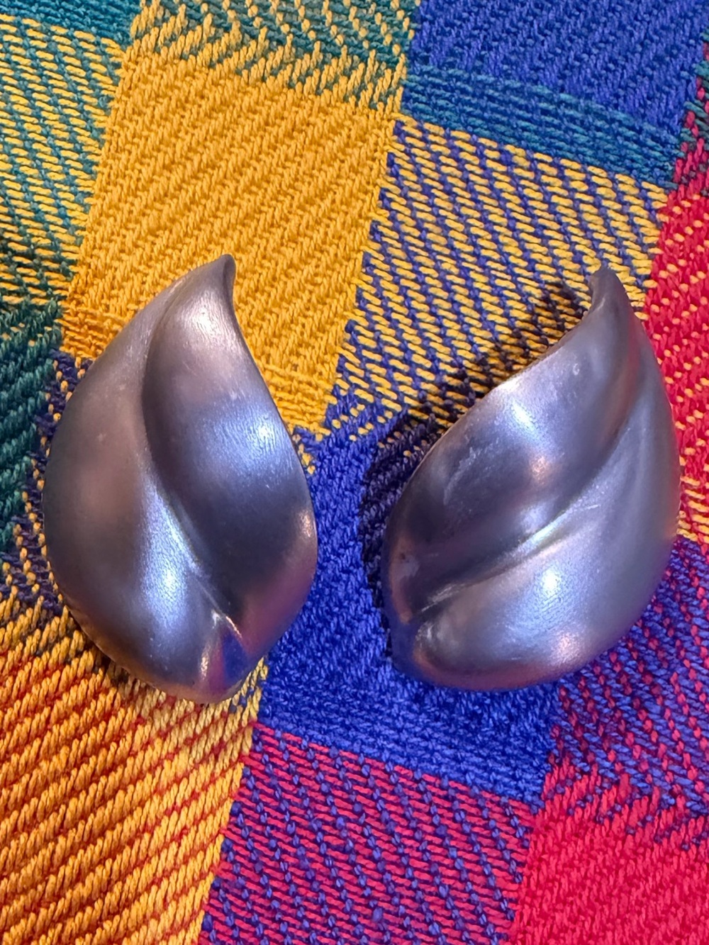 Vintage Trifari Kunio Matsumoto Leaf Earrings